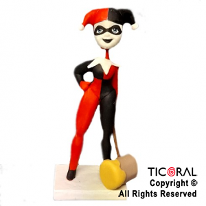 ADORNO HARLEY QUINN ORIGINAL CON MARTILLO PORCELANA FRIA x 1